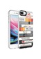 Noktaks - iPhone Uyumlu 8 Plus - Kılıf Koruyucu Sert Desenli Silver Kapak - Mottolar