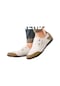Ikkb Moda Rahat Yumuşak Deri Erkek Loafer Ayakkabı Beyaz