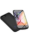 Noktaks - iPhone Uyumlu 6 / 6s - Şarjlı Kılıf Standlı Led Göstergeli Powerbank Kılıf - Siyah