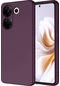 Ekılıf - Tecno Camon 20 Pro 4g Uyumlu - Kılıf İçi Kadife Koruyucu Mara Lansman Kapak - Koyu Mor
