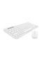 Reeder M7 Plus 7" Uyumlu Kablosuz Bluetooth Pilli Klavye Mouse Seti - Beyaz