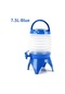 3.5l/5.5l/7.5l Taşınabilir Sıkıştırılmış Büyük Kapasiteli Plastik Katlanır Su 7.5-blue Suudi Arabistan Mavi