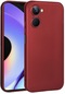 Kilifone - Realme Uyumlu 10 4g - Kılıf Mat Renkli Esnek Premier Silikon Kapak - Kırmızı