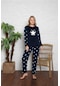 Tampap Welsoft Polar Peluşlu Kadın Pijama Takımı 1467 Lacivert