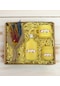 Bk Gift Kişiye Özel İsimli Dtf Anne Temalı Sarı Kahve Fincanı & Kolonya & Mum & El Yapımı Kuru Çiçek Buketi Hediye Seti-3, Anneye Hediye, Anneler Günü