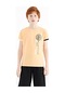 Tommy Life Kavun Içi Baskı Detaylı O Yaka Standart Kalıp Erkek Çocuk T-shirt - 11131 Sarı