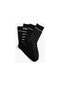 Koton 4'lü Soket Çorap Seti Geometrik Desenli Siyah 4wam80103aa 4WAM80103AA999
