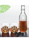 Bk Gift Kişiye Özel İsimli Dtf Premium Whiskey Tasarımlı İkili Storsınt Viski Kadehi, Viski Taşı Ve Karaf Seti-1, Arkadaşa Hediye, Sevgiliye Hediye Ko
