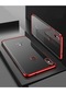 Kilifone - Xiaomi Uyumlu Redmi S2 - Kılıf Dört Köşesi Renkli Arkası Şefaf Lazer Silikon Kapak - Kırmızı
