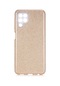 Kilifone - Samsung Uyumlu Galaxy M32 - Kılıf Simli Koruyucu Shining Silikon - Gold