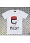 Unisex Beyaz Best Baskılı T-shirt Beyaz