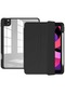 Noktaks - iPad Uyumlu Pro 11 2020 2.nesil - Kılıf Arkası Şefaf Stand Olabilen Koruyucu Nort Tablet Kılıfı - Siyah