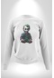 Bebek Joker Yapay Zeka Tasarımı Unisex Beyaz Baskılı Sweatshirt Beyaz