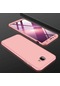 Kilifone - Samsung Uyumlu Galaxy J4 Plus - Kılıf 3 Parçalı Parmak İzi Yapmayan Sert Ays Kapak - Rose Gold