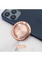 Altın 360 Derece Dönebilen Parmak Yüzük Mıknatıs Metal Akıllı Telefon Standı iPhone Uyumlu Xiaomi Manyetik