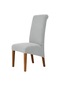 Yüksek Sırt Ve Evrensel Yüksek Elastikiyet Sandalye Örtüsü Jakarlı M Xl Boyutu Light Gray M Size 45-58cm Light Gray