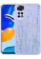 Ekılıf - Xiaomi Redmi Note 11 Global Uyumlu - Kılıf Simli Desenli Kamera Korumalı Parlak Popy Kapak - Dallar