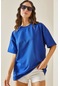 Lacivert Oversize Basic T-shirt 3yxk1-47087-14