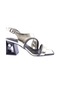 Dgn 619-23y Kadin Kristal Taşli Topuklu Sandalet 619-1922-R13842 Altın