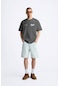 The Champ Clothing Bisiklet Yaka Eighty Five Yazılı Oversize Füme Erkek T-shirt Siyah