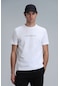 Lufian Erkek Tony Modern Grafik T-shirt 111020190 Beyaz