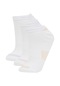 Defacto Kadın 3lü Pamuklu Patik Çorap B8445axnswt1