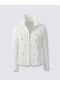 Bulalgiy Kadın Beyaz İşlemeli Ceket - Bga841960-beyaz