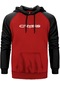 Crysis Black Text Kırmızı Renk Reglan Kol Sweatshirt