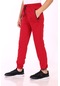Toontoy Kız Çocuk Cepli Jogger Eşofman Alt Kırmızı