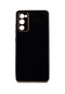 Mutcase - Samsung Uyumlu Galaxy A03s - Kılıf Parlak Renkli Bark Silikon Kapak - Siyah