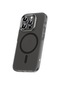 Tecno - İphone Uyumlu İphone 15 Pro Max - Kılıf Lens Korumalı Kablosuz Şarj Destekli Klaptika Kapak - Siyah