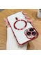 Lüks Kaplama Manyetik Kılıf İphone Uyumlu 16 15 14 Artı 13 12 11 Pro Max Magsafe Red For İphone Uyumlu 13 Red