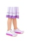Kiko Kids Tinna Bağcıklı Kız Bebek Keten Spor Ayakkabı Beyaz - Pembe