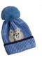 Yyf-oi Açık Mavi Sonbahar Ve Kış Bebek Yünü Örme Kulak Şapkaları