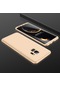 Kilifone - Samsung Uyumlu Galaxy S9 Plus - Kılıf 3 Parçalı Parmak İzi Yapmayan Sert Ays Kapak - Gold