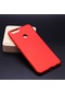 Noktaks - Huawei Uyumlu Huawei Honor 7x - Kılıf Mat Renkli Esnek Premier Silikon Kapak - Kırmızı