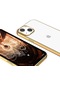 iPhone Uyumlu 13 Mini Kılıf Lopard Pixel Kapak - Gold
