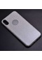 Kilifone - İphone Uyumlu İphone Xs Max 6.5 - Kılıf Simli Koruyucu Shining Silikon - Gümüş