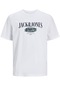 Jack&jones O Yaka Standart Kalıp Beyaz Erkek T-shirt 12250411