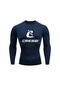 Haogang Erkek Uv Koruyucu Rashguard - Sörf, Dalış, Yüzme İçin Denizanası Önleyici Mayo Üstü Mavi