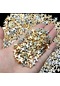 50/100 Adet 9x12mm Ccb Plastik Çapraz Boncuk Altın Simli Halka Boncuk Diy Takı Gümüş 50 Adet Gümüş