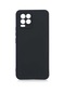 Tecno - Realme 8 - Kılıf Mat Renkli Esnek Premier Silikon Kapak - Siyah