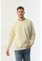 Organik Basic Erkek Sweatshirt-bej
