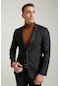 Twn Slim Fit Siyah Armürlü Recycle Takım Elbise 0ec05kv68519m