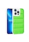 Noktaks - iPhone Uyumlu 12 Pro Max - Kılıf Kamera Korumalı Renkli Parlak Seksek Kapak - Yeşil