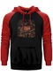 Chelsea Grin Eternal Nightmare Kırmızı Renk Reglan Kol Kapşonlu Sweatshirt