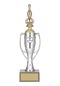 Odak Kupa - Figürlü Kupalar - Bowling / Labut Figürlü Kupalar Fg-025 B - 34 Cm Altın - Beyaz