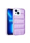 Noktaks - iPhone Uyumlu 13 - Kılıf Kamera Korumalı Renkli Parlak Seksek Kapak - Mor