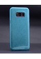 Kilifone - Samsung Uyumlu Galaxy S8 - Kılıf Simli Koruyucu Shining Silikon - Mavi
