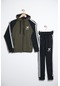 Unisex Dalgıç Kumaş Spor Çocuk Eşofman Takımı Esf.2525 Haki